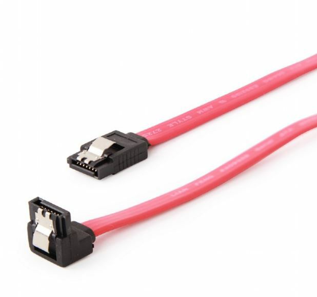 כבל נתונים SATA עם קליפס גולד-טאץ' Gold Touch | E-SATA-CAB-90 | SATA Data Cable 90 Deg With Clip – תמונה 2