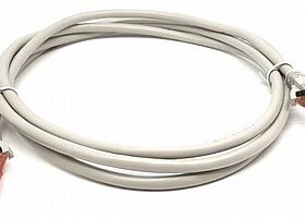 כבל רשת ישיר באורך 0.25 מטר לוגר LUGGAR CAT6-025-GRY (2)