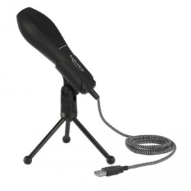 מיקרופון עם מעמד שולחן חצובה חיבור USB ביצועים גבוהים DELOCK D65939 (3)