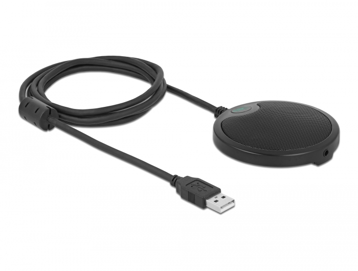 מיקרופון שולחן רב כיווני חיבור USB כולל חיבור אוזניות DELOCK D20672 (4)