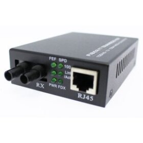 ממיר אופטי LUGGAR | LU-MC1000SC-M | 10/100/1000TX-1000Base (SC) MM Duplex 20Km Media Converter