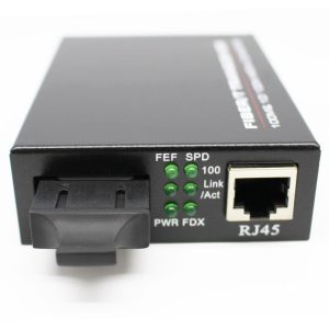 ממיר אופטי LUGGAR | LU-MC100SC-SM | 10/100TX-100Base (SC) SM Duplex 2Km Media Converter – תמונה 2