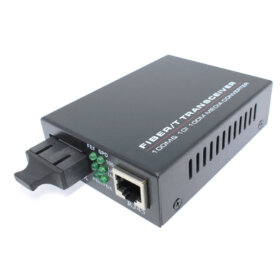 ממיר אופטי LUGGAR | LU-MC100SC-SM | 10/100TX-100Base (SC) SM Duplex 2Km Media Converter