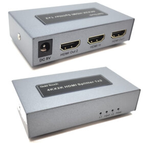 מפצל 2 פורטים 4K חיבור HDMI גולד-טאץ' Gold Touch HDMI-4K-S2 4K HDMI Splitter–2Ports (1)