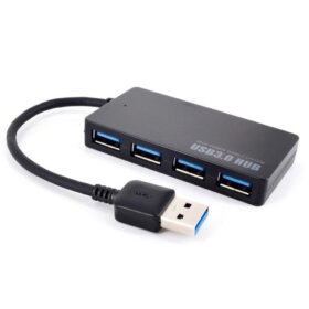 מפצל אקטיבי 4 חיבורי USB3.0 גולד טאץ' Gold Touch E-HUB-USB3-A ACTIVE Ultra Thin USB3.0 HUB – 4Ports (1)