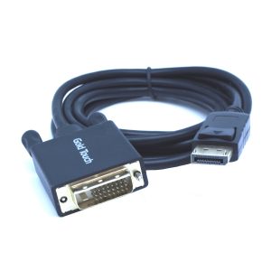 מתאם כבל DP ל DVI אורך הכבל 3 מטר גולד-טאץ' Gold Touch | CH-DP-DVI-3-4K30 | DP To DVI 4K@30Hz Cable – תמונה 3