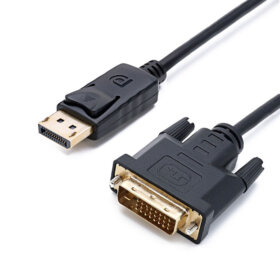 מתאם כבל DP ל DVI אורך הכבל 3 מטר גולד-טאץ' Gold Touch | CH-DP-DVI-3-4K30 | DP To DVI 4K@30Hz Cable