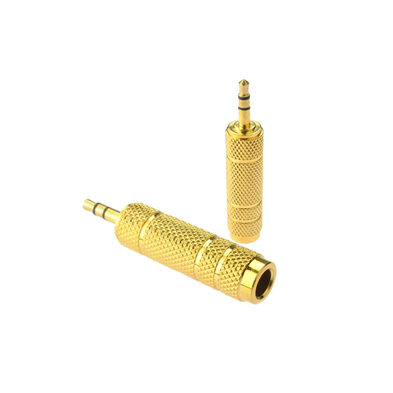 מתאם שמע 3.5מ"מ נקבה עד 6.5 מ"מ נקבה גולד-טאץ' Gold Touch | E-3.5-6.5-P