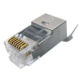 קונקטור מתכת לכבל רשת Luggar HP-CAT7-MC