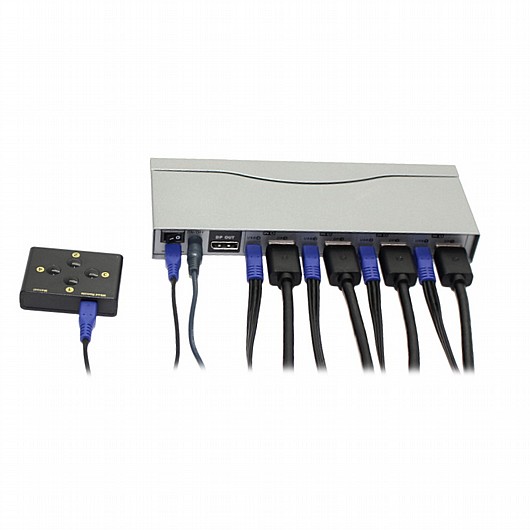 קופסאות מיתוג 4 פורטים Displayport גולד-טאץ' Gold Touch KVM-DP-4 4 port Displayport KVM Switch (2)