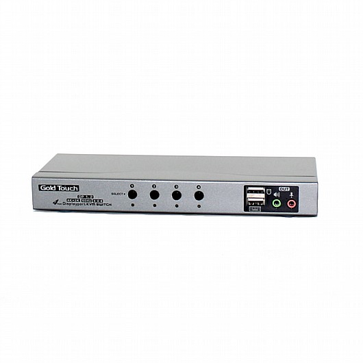 קופסאות מיתוג 4 פורטים Displayport גולד-טאץ' Gold Touch KVM-DP-4 4 port Displayport KVM Switch (3)