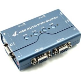 קופסאות מיתוג 4 פורטים USB גולד-טאץ' Gold Touch KVM-USB-4 4 port USB KVM Switch (2)
