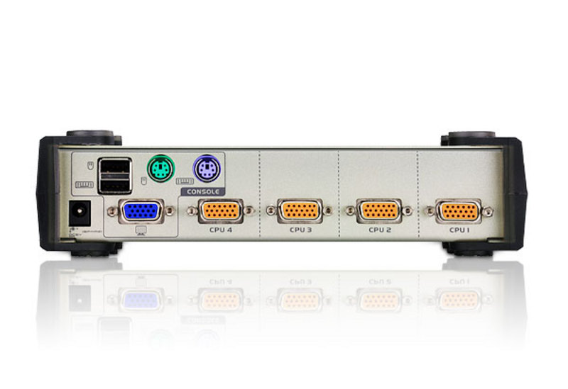 קופסת מתג עם 2 יציאות USB ו VGA יחידת בקרה שולחנית Aten CS82U 2-Port PS2-USB VGA KVM Switch (5)