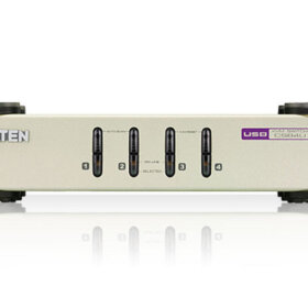 קופסת מתג עם 2 יציאות USB ו VGA יחידת בקרה שולחנית Aten CS82U 2-Port PS2-USB VGA KVM Switch (6)