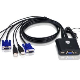 קופסת מתג עם בורר יציאות מרחוק USB ו VGA איכות וידאו מעולה ATEN CS22U (1)