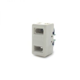 קופסת פלסטיק 2 יציאות חיבורים לקיר Luggar HP-FP-GW-2UK (1)
