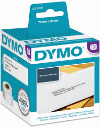 260 יח' מדבקת נייר דבק רגיל גודל 89X28 מ"מ DYMO | DW99010