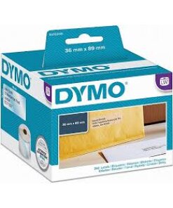 260 יח' מדבקת פלסטיק דבק רגיל גודל 89X36 מ"מ DYMO | DW99013