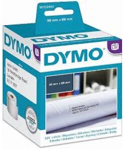 520 יח' מדבקות נייר דבק רגיל גודל 89X36 מ"מ DYMO | DW99012
