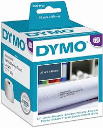 520 יח' מדבקות נייר דבק רגיל גודל 89X36 מ"מ DYMO | DW99012