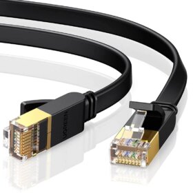 כבל רשת Cat7 אורך 1 מטר שטוח יוגרין UGREEN | 11260 | 1M | Cat7 | Lan Cable | Flat