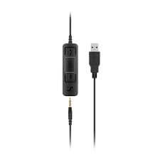 אוזניות חוטיות חיבור USB עם מיקרופון מובנה ושלט לשליטה EPOS | Sennheiser | SC70 | USB | AUX3.5 – תמונה 2