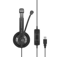 אוזניות חוטיות חיבור USB עם מיקרופון מובנה ושלט לשליטה EPOS | Sennheiser | SC70 | USB | AUX3.5 – תמונה 3