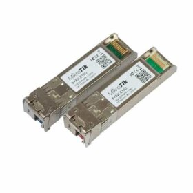 זוג מתאמי אופטי מודולי SFP+ (10Gbit) 10 לכבל אופטי יחיד MikroTik | S+2332LC10D