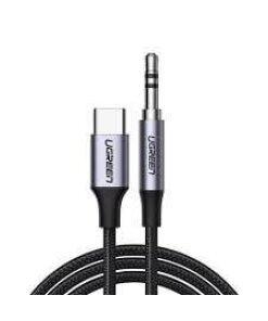 כבל מתאם Type-C זכר ל 3.5AUX זכר יוגרין אורך הכבל 1 מטר UGREEN 30633 (2)