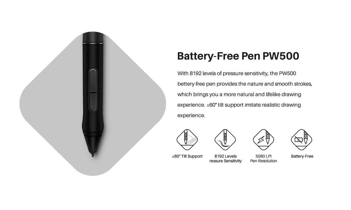 לוח גרפי אלקטרוני HUION GT-2201 Kamvas Pro 22 Pen Display 22Inch Drawing Board