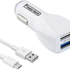 מטען כפול USB לרכב הכולל 2 חיבורים Power-Touch | PTC-36 | QC3.0