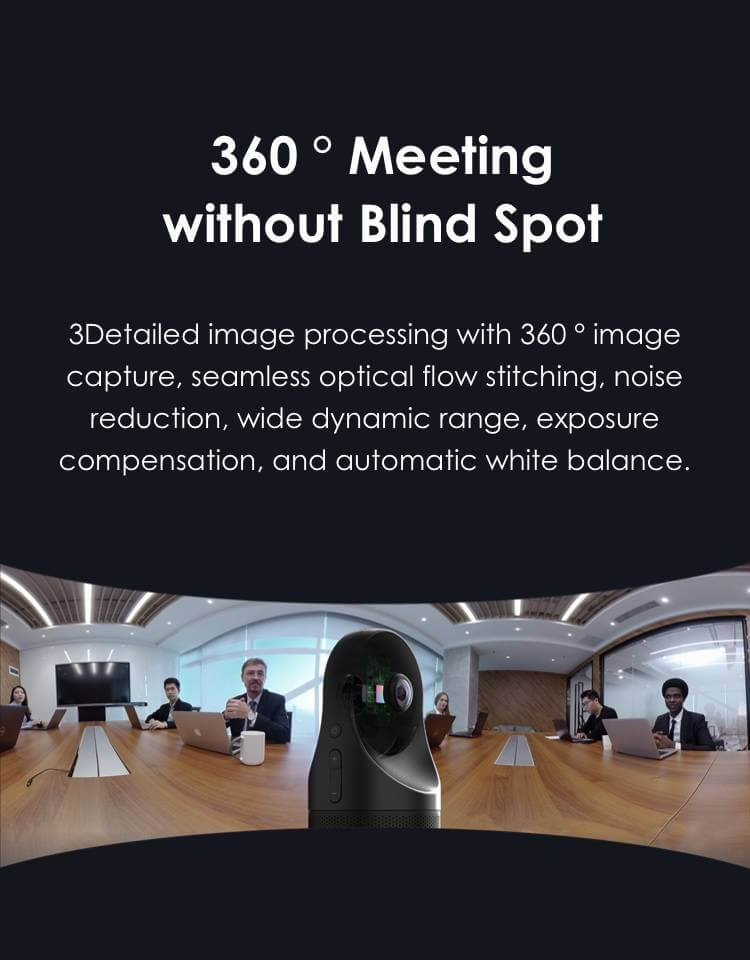 מצלמת רשת וחדרי ישיבות קנדאו Kandao Meeting Pro MT0822 1080p 360° 30MP SuperHDR (1)