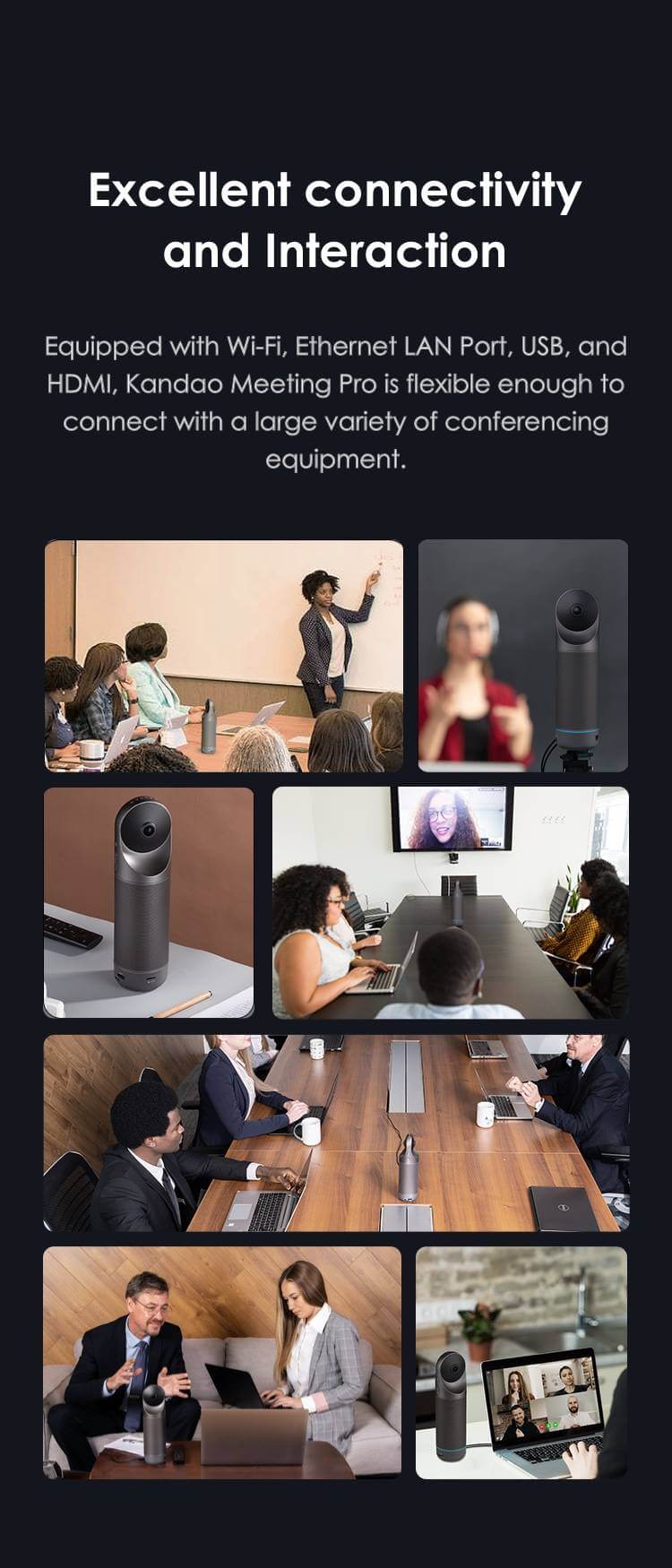 מצלמת רשת וחדרי ישיבות קנדאו Kandao Meeting Pro MT0822 1080p 360° 30MP SuperHDR (1)