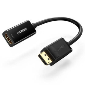 מתאם DP זכר ל HDMI נקבה איכות 4K אורך הכבל 0.25 מטר יוגרין UGREEN 40363 (1)