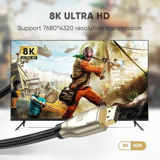 מתאם DispalyPort DP זכר ל DispalyPort DP זכר איכות 8K יוגרין UGREEN 60843 (2)