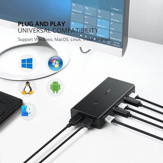 מתאם HDMI KVN איכות 4K מציע 7 חיבורים יוגרין UGREEN 50744 (4)