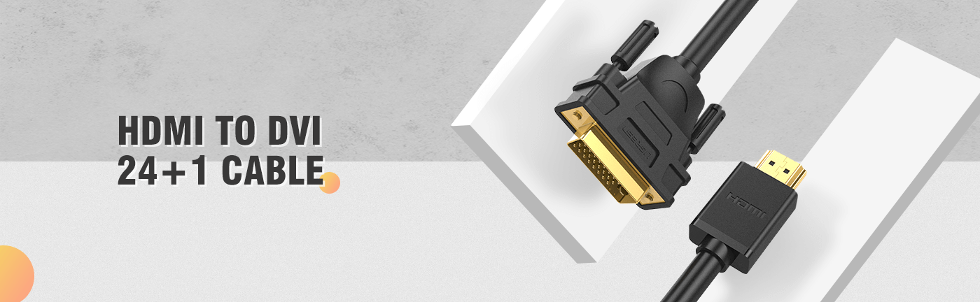 כבל HDMI זכר ל DVI זכר אורך הכבל 2 מטר יוגרין UGREEN | 10135