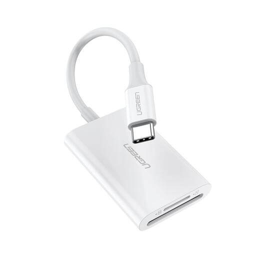 מתאם Type-C לקורא 2 כרטיסים עד 512GB יוגרין UGREEN 60724 (1)
