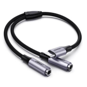 מתאם Type-C לשני חיבורי AUX3.5 יוגרין UGREEN 30732