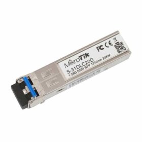 מתאם אופטי למרחק 20 ק"מ (MikroTik | S-31DLC20D | SFT (1.25G
