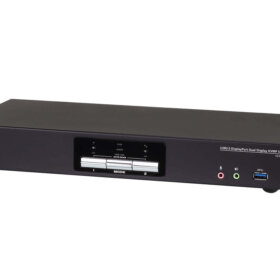 מתג כפול תצוגה 2 יציאות חיבור USB 3.0 איכות 4K קצב העברת נתונים גבוה Aten | CS1942DP | DisplayPort | USB3.0 | 4k