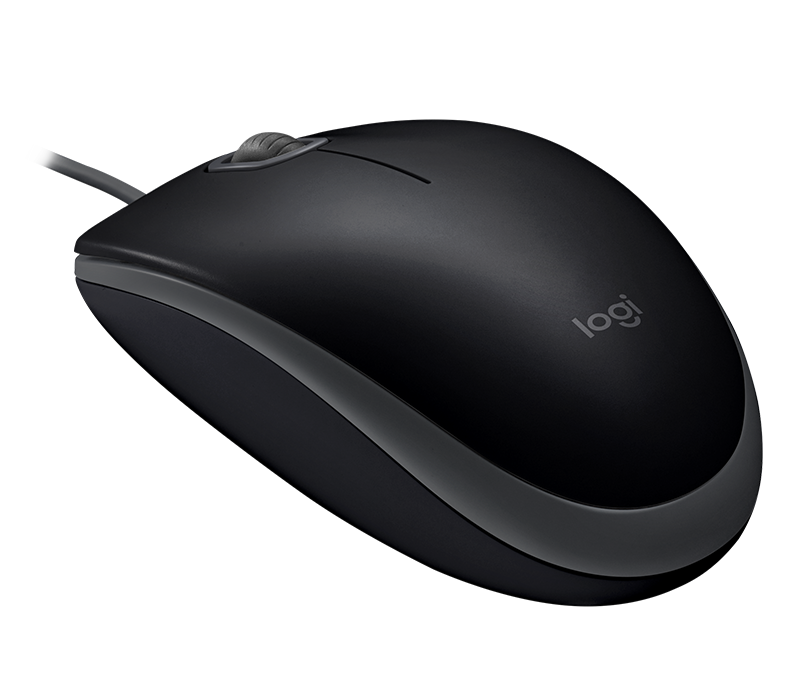 עכבר חוטי שקט לוגיטק קליקים וגלילה שקטה Logitech B110S (2)