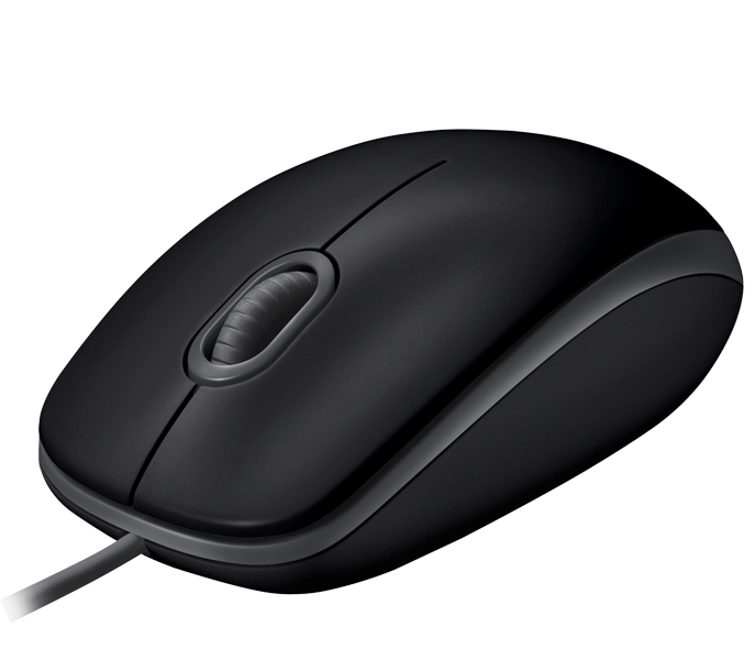 עכבר חוטי שקט לוגיטק קליקים וגלילה שקטה Logitech B110S (3)