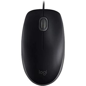 עכבר חוטי שקט לוגיטק קליקים וגלילה שקטה Logitech B110S (7)