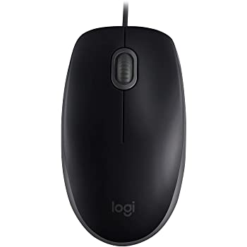 עכבר חוטי שקט לוגיטק קליקים וגלילה שקטה Logitech B110S (7)
