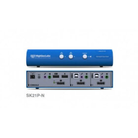 קופסת מיתוג 2 חיבורי DP עם חיבור מאובטח HighSecLabs CPN11411 SK21P-N 2-Port DP Video KVM switch