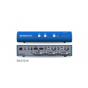קופסת מיתוג 2 חיבורים עם חיבור מאובטח HighSecLabs CPN11178 SK21D-N 2-Port DVI-I Video KVM switch