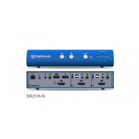 קופסת מיתוג 4 חיבורי DVI עם חיבור מאובטח HighSecLabs CPN11176 SK21H-N 2-Port 4K HDMI Video KVM switch
