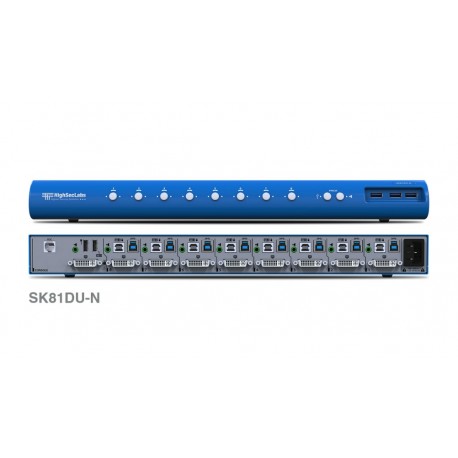 קופסת מיתוג 8 חיבורי DVI עם חיבור מאובטח HighSecLabs CPN11445 8-Port DVI-I Video KVM switch