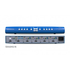 קופסת מיתוג חיבור HDMI עם חיבור מאובטח HighSecLabs CPN11437 SX42HU-N 4P to 2P HDMI Video KVM Mini-Matrix switch (2)